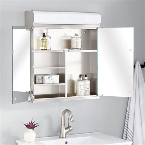 stainless steel bathroom medicine cabinet|13inch metal medicine cabinet shelves.